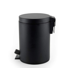 Beldray LA038098BPEU7 3 Litre Soft-Close Round Pedal Bin, Black