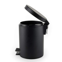 Beldray LA038098BPEU7 3 Litre Soft-Close Round Pedal Bin, Black