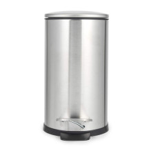Beldray LA036683SSPEU7 Slimline D-Shaped Pedal Bin 5-Litre, Silver