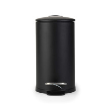 Beldray LA036690BLKPEU7 Slimline D-Shaped Pedal Bin 5-Litre, White
