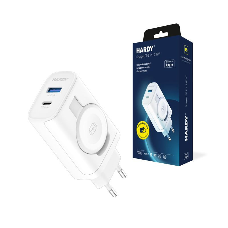 3mk HARDY Charger PD 2in1 33W for Apple AC Charger with Induction (5903108561938)