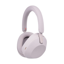 „Sony WH-1000XM5“ laidinės ir belaidės ausinės su galvos lankeliu, skambučiams / muzikai, „Bluetooth“, sidabrinės