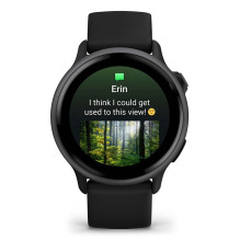 Garmin vívoactive 6 3.05 cm (1.2") AMOLED 42 mm Digital 390 x 390 pixels Touchscreen Black Wi-Fi GPS (satellite)