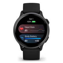 Garmin vívoactive 6 3.05 cm (1.2") AMOLED 42 mm Digital 390 x 390 pixels Touchscreen Black Wi-Fi GPS (satellite)