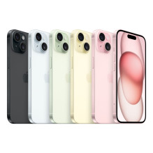 Apple iPhone 15 15,5 cm (6,1 colio) dviejų SIM kortelių iOS 17 5G USB C tipo 128 GB juodas