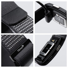 Smart fitness band with IP68 Waterproof Rating, ECG, Heart Rate, HRV, Blood Pressure, SpO2, Sleep &amp; Stress Monitorin