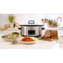 Crock-Pot CSC112X 6.5-litre slow cooker (silver) Crock-Pot CSC112X 6.5-litre slow cooker (silver)
