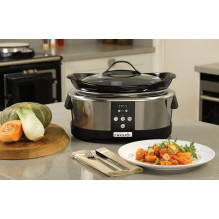 Crock-Pot SCCPBPP605-050 5,7 litro lėta viryklė (chromuota) Crock-Pot SCCPBPP605-050 5,7 litro lėta viryklė (chromuota)