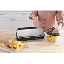 „FoodSaver VS3190X“ vakuuminis pakavimo aparatas, juodas, nerūdijantis plienas „FoodSaver VS3190X“ vakuuminis pakavimo aparatas, juodas, nerūdijantis plienas
