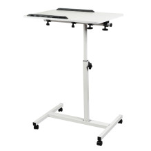 Maclean mobile desk / laptop stand, white, height adjustment 59-89cm, max. 30kg , MC-121 W