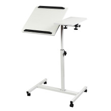 Maclean mobile desk / laptop stand, white, height adjustment 59-89cm, max. 30kg , MC-121 W