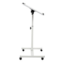 „Maclean“ mobilus stalo / nešiojamojo kompiuterio stovas, baltas, aukščio reguliavimas 59–89 cm, maks. 30 kg, MC-121 W
