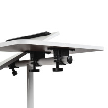 Maclean mobile desk / laptop stand, white, height adjustment 59-89cm, max. 30kg , MC-121 W