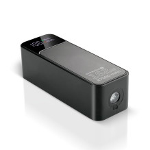 Powerbank 27 000mAh, 1x USB, 2x USB-C, 162,5W, QC4+, flashlight, LCD screen, black Powerbank 27 000mAh, 1x USB, 2x USB-C, 162,5W, QC4+, flashlight, LCD screen, black