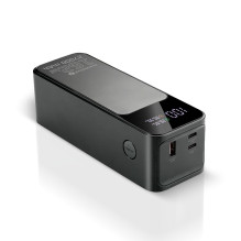 Powerbank 27 000mAh, 1x USB, 2x USB-C, 162,5W, QC4+, flashlight, LCD screen, black Powerbank 27 000mAh, 1x USB, 2x USB-C, 162,5W, QC4+, flashlight, LCD screen, black