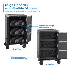 Ewent EW1701 portable device management cart / cabinet Portable device management cabinet Black, Grey Ewent EW1701 portable device management cart / cabinet Portable device management cabinet Black, Grey