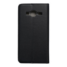 Atverčiamas dėklas, skirtas „Samsung J3 / J3 2016 Smart Case Book“, juodas