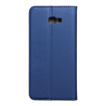 Atverčiamas dėklas, skirtas „Samsung J4 PLUS Smart Case Book“, tamsiai mėlynas Atverčiamas dėklas, skirtas „Samsung J4 PLUS Smart Case Book“, tamsiai mėlynas