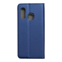 Atverčiamas dėklas, skirtas „Samsung A40 Smart Case Book“, tamsiai mėlynas