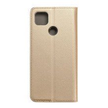 Atverčiamas dėklas, skirtas „Xiaomi Redmi 9C Smart Case Book“, auksinis