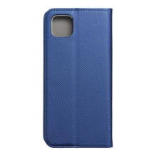 Atverčiamas dėklas, skirtas „Samsung A22 5G Smart Case Book“, tamsiai mėlynas