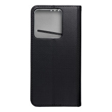 Atverčiamas dėklas, skirtas „Xiaomi Redmi NOTE 13 PRO 5G Smart Case Book“, juodas