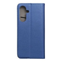 Atverčiamas dėklas, skirtas „Samsung A36 5G Smart Case Book“, tamsiai mėlynas