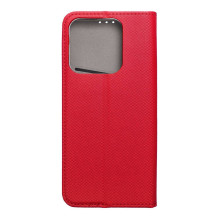 Atverčiamas dėklas, skirtas „Realme NOTE 70T Smart Case Book“, raudonas