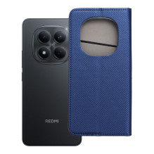 Atverčiamas dėklas, skirtas „Xiaomi Redmi NOTE 15 PRO 5G Smart Case Book“, tamsiai mėlynas