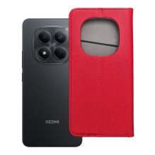 Atverčiamas dėklas, skirtas „Xiaomi Redmi NOTE 15 PRO 5G Smart Case Book“, raudonas