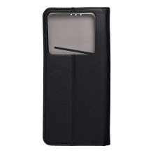 Atverčiamas dėklas, skirtas „Infinix NOTE 40 PRO Smart Case Book“, juodas