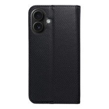 Atverčiamas dėklas, skirtas „iPhone 16 Smart Case Book“, juodas Atverčiamas dėklas, skirtas „iPhone 16 Smart Case Book“, juodas