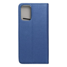 Atverčiamas dėklas, skirtas Motorola G35 5G Smart Case Book, tamsiai mėlynas