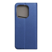 Atverčiamas dėklas, skirtas Oppo A5x Smart Case Book, tamsiai mėlynas