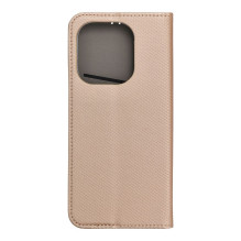 Atverčiamas dėklas, skirtas „Oppo A5x Smart Case Book“, auksinis Atverčiamas dėklas, skirtas „Oppo A5x Smart Case Book“, auksinis