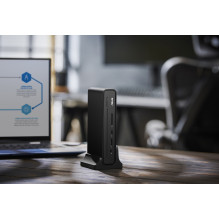 ASUS trijų ekranų USB-C dokas DC300, USB 3.2 Gen 2 (3.1 Gen 2) Type-C, juodas