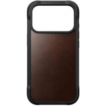 NOMAD tvirtas odinis dėklas iPhone 17 Pro Max, kaimiško rudo atspalvio, Horween NOMAD tvirtas odinis dėklas iPhone 17 Pro Max, kaimiško rudo atspalvio, Horween