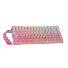 HERO84 HE PINK+Gradient+Contour Dragon King RGB AULA gasket keyboard