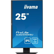 Monitor - Iiyama ProLite XUB2595WSU 25', IPS 1920x1200, Adjustable Stand, Black