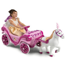 Elektrinė Karieta - Huffy Disney Princess Carriage With Horse 6V Battery Rožinė Elektrinė Karieta - Huffy Disney Princess Carriage With Horse 6V Battery Rožinė