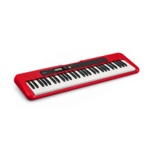 MIDI Klaviatūra - Casio CT-S200 61 Klavišas, USB, 48 Garso Polifonija, Raudona / Balta
