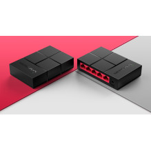 Tinklo Jungiklis - Mercusys 5-Port Gigabit Ethernet Jungiklis 10 Gbit / s Stalo Juodas Tinklo Jungiklis - Mercusys 5-Port Gigabit Ethernet Jungiklis 10 Gbit / s Stalo Juodas