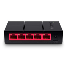 Tinklo Jungiklis - Mercusys 5-Port Gigabit Ethernet Jungiklis 10 Gbit / s Stalo Juodas Tinklo Jungiklis - Mercusys 5-Port Gigabit Ethernet Jungiklis 10 Gbit / s Stalo Juodas