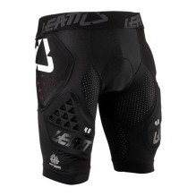 Apsauginės Kelnės - Leatt Impact Shorts 3DF 4.0 Su Paminkštinta Chamois Įdėklu, Dydis L, Juoda