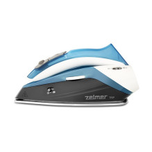 Lygintuvas - Zelmer ZIR0500 1100W Sausas ir Garų Lygintuvas Nerūdijančio Plieno Padas Juodas, Mėlynas, Baltas
