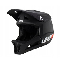 Pilno Veido Dviračių Šalmas - Leatt MTB Gravity 1.0 V23, MIPS, Nuimamas Žandikaulio Apsaugas, Juoda 57-58cm