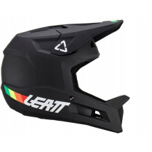 Pilno Veido Dviračių Šalmas - Leatt MTB Gravity 1.0 V23, MIPS, Nuimamas Žandikaulio Apsaugas, Juoda 57-58cm
