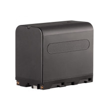 Baterijų Rinkinys - Westcott NP F970 Dviejų Baterijų Rinkinys su Dviejų USB Įkrovikliu 6600mAh Juodas