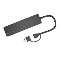 USB Hub - Natec Hub USB-C 3.0 Mayfly 4-Port 5000 Mbit / s Juodas