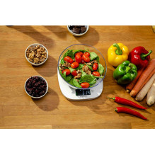 Virtuvinės Svarstyklės - Zelmer ZKS1450 5kg Talpa, 1g Tikslumas, Jutiklinis Valdymas Baltas